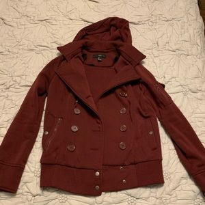 Crimson fall jacket